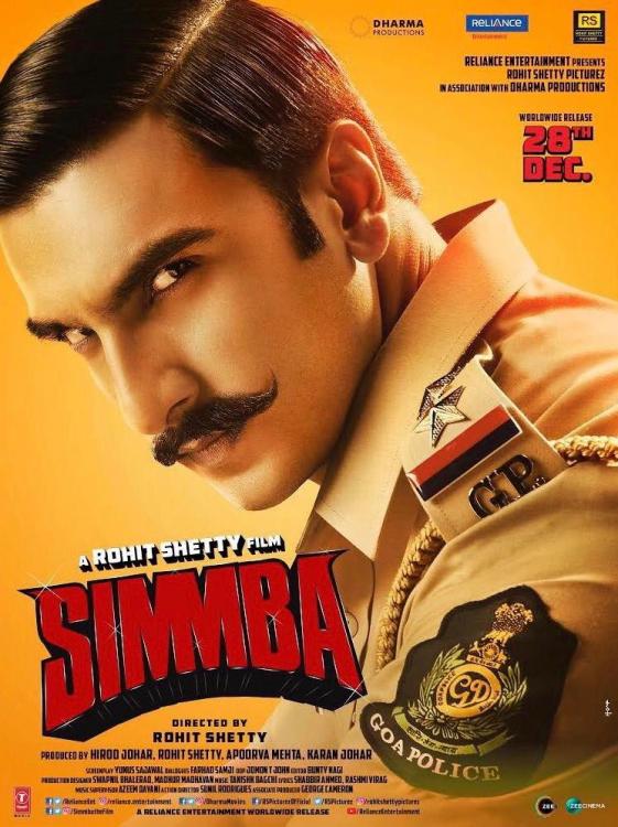 Simmba indian Movie Poster